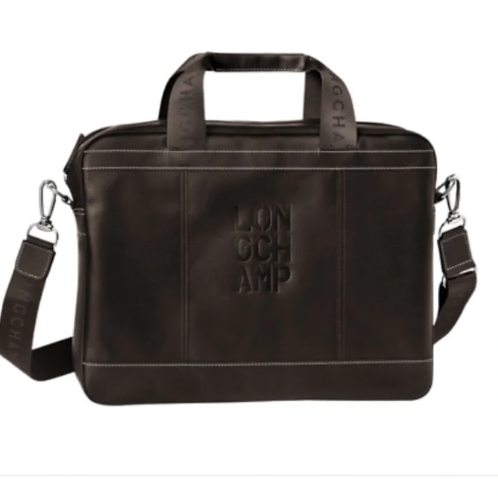 🔥HOT PRICE🔥Longchamp Mocha Cavalier leather document holder